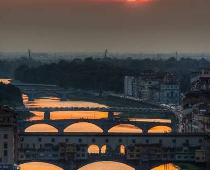 Sunset in Florence, Italie